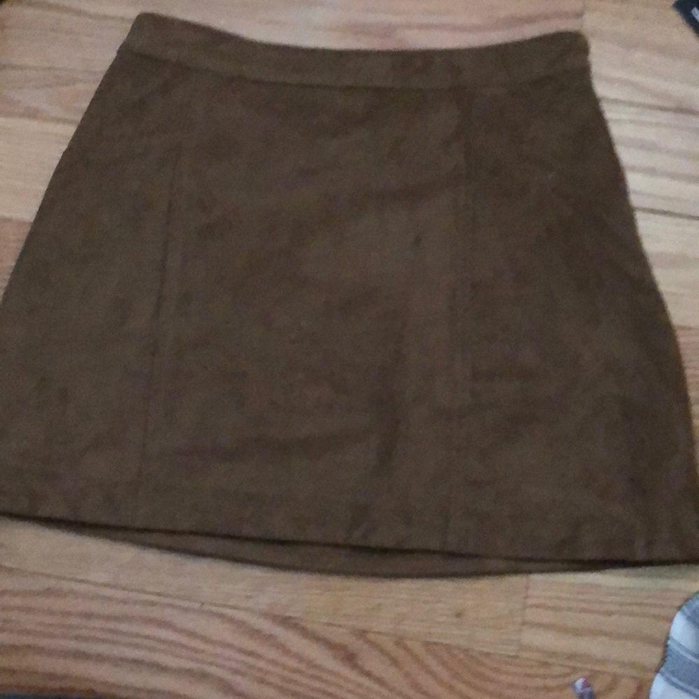 Suede Tan Skirt from Abercrombie & Fitch